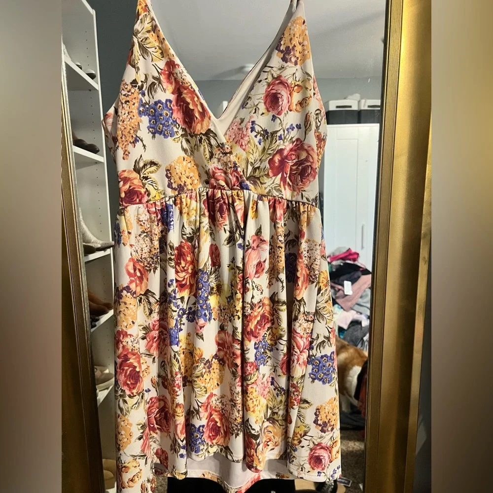 Bo.Bel Floral V-Neck Dress - Picture 3 of 3